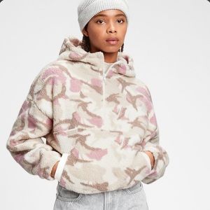 Gap Sherpa Half-Zip Hoodie